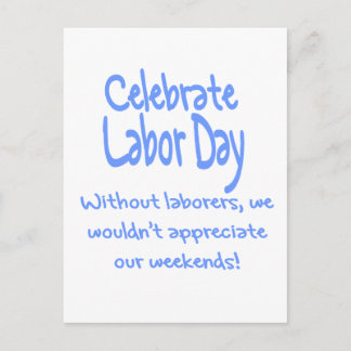 Labour Day Postcard