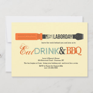 Labour Day Screwdriver Invitation
