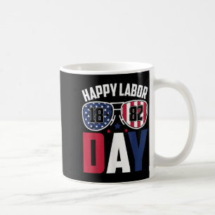 Labour Day Sungles 1882 American Flag Men Women Ki Coffee Mug