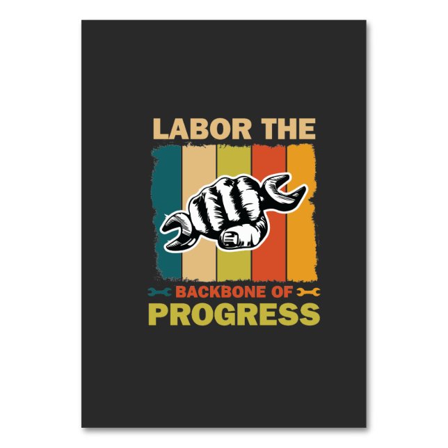  labour day t-shirt design table number (Front)