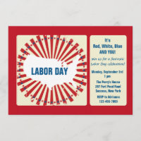 Labour Day USA Invitation