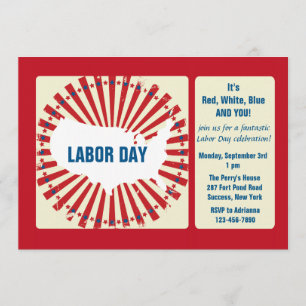 Labour Day USA Invitation