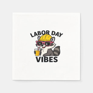 Labour Day Vibes! Happy Labour Day! Classic Napkin