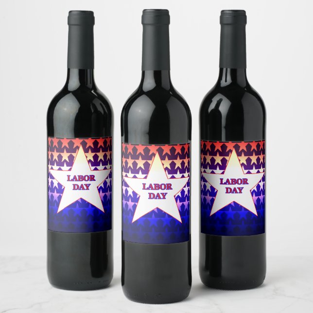 Labour Day Wine Label (Bottles)