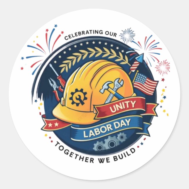 Labour Day Worker Helmet Sticker Construction Tool (Front)