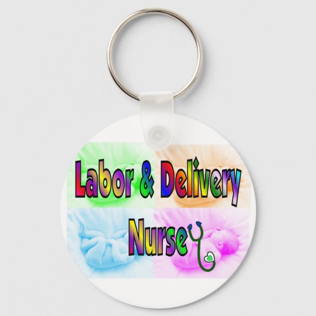 Labour & Delivery Nurse Key Ring (Front)