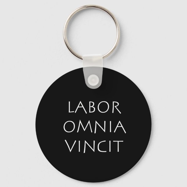 Labour omnia vincit key ring (Front)