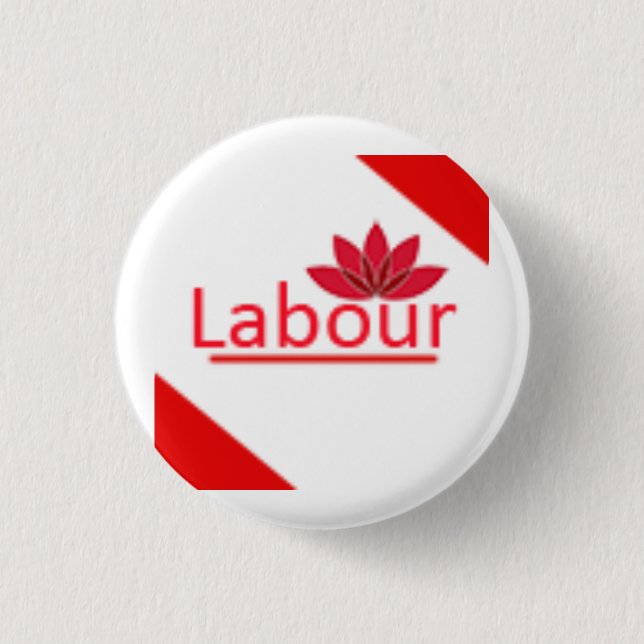 Labour Party Logo 3 Cm Round Badge (Front)