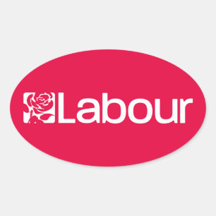 Labour Party UK Oval Sticker