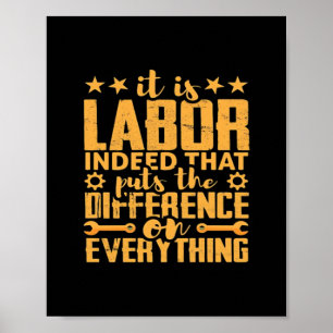 Labourer Worker’s Motivation - Skilled Labour Isn Poster