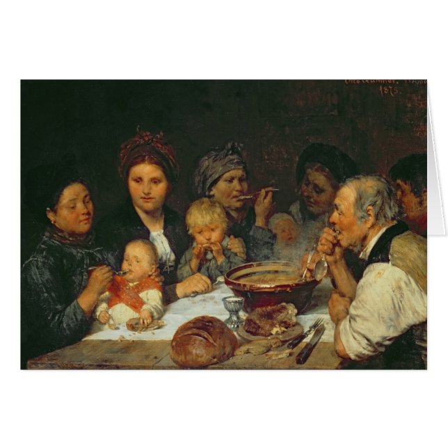 Labourers at a Table, Thueringen, 1875 (Front Horizontal)