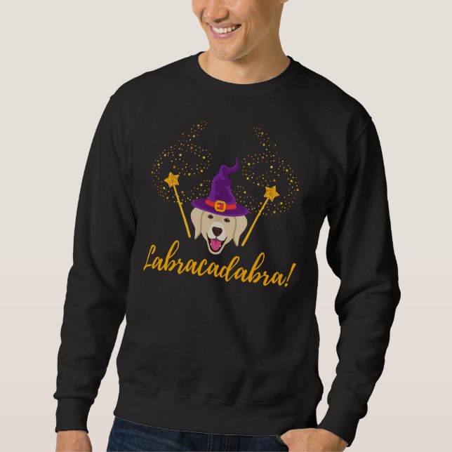 Labracadabra Halloween Labrador Retriever Sweatshirt (Front)