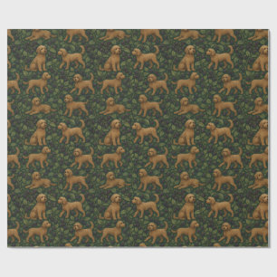 Labradoodle and Blackberry Wrapping Paper