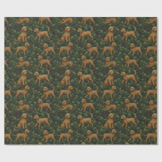Labradoodle and Blackberry Wrapping Paper