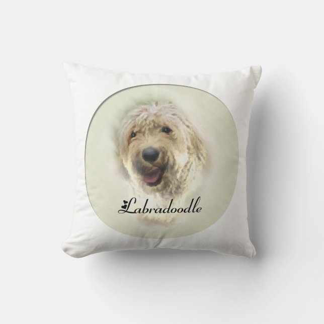 Labradoodle Art Gifts Cushion (Front)