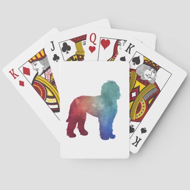 Labradoodle Art Playing Cards (Back)