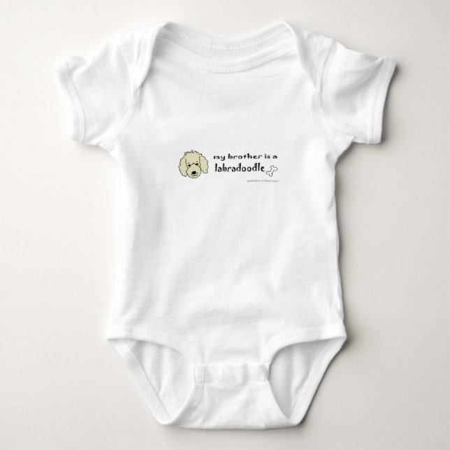 labradoodle baby bodysuit (Front)