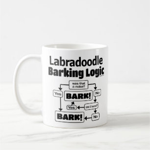 Labradoodle Barking Logic Coffee Mug