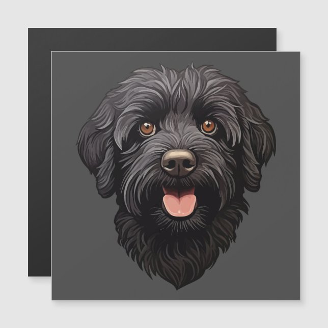 Labradoodle Black Dog (Front/Back)