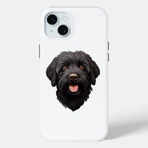 Labradoodle Black Dog iPhone 15 Mini Case