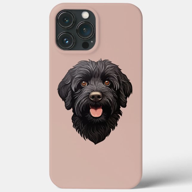Labradoodle Black Dog Case-Mate iPhone Case (Back)