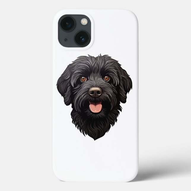 Labradoodle Black Dog Case-Mate iPhone Case (Back)