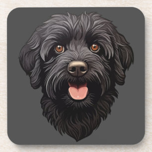 Labradoodle Black Dog Coaster