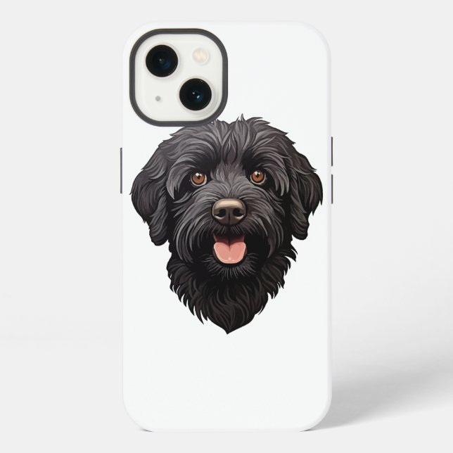 Labradoodle Black Dog iPhone Case (Back)