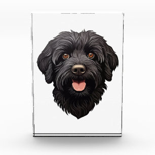 Labradoodle Black Dog Photo Block