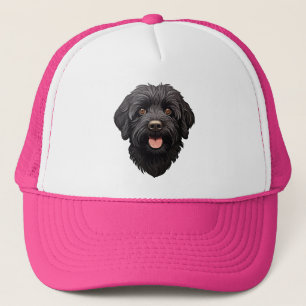 Labradoodle Black Dog Trucker Hat