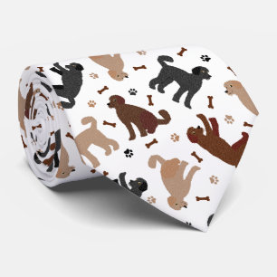 Labradoodle Bones and Paws Tie