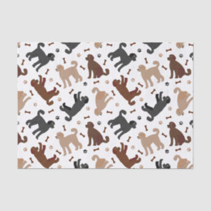 Labradoodle Bones and Paws Tissue Paper