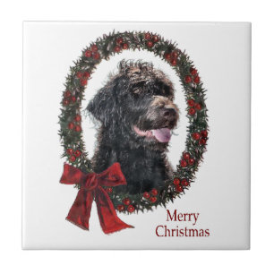 Labradoodle Christmas Gifts Tile