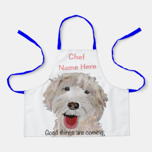 Labradoodle Cooking Chef (Name Here) Kids Apron