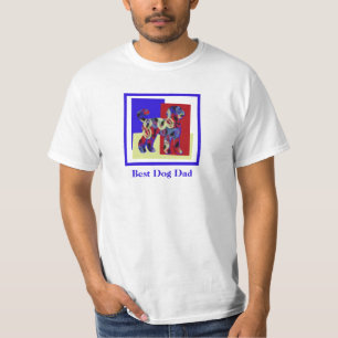 Labradoodle Cute Dog Silhouette TrRBY Fathers Day T-Shirt