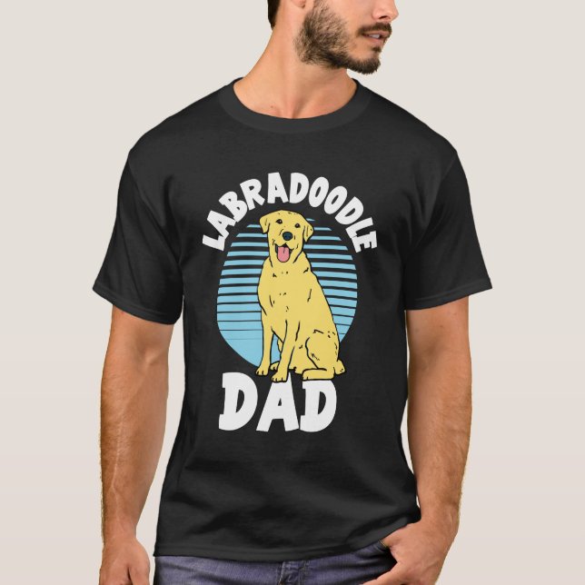 Labradoodle Dad Cute Lab Dog T-Shirt (Front)