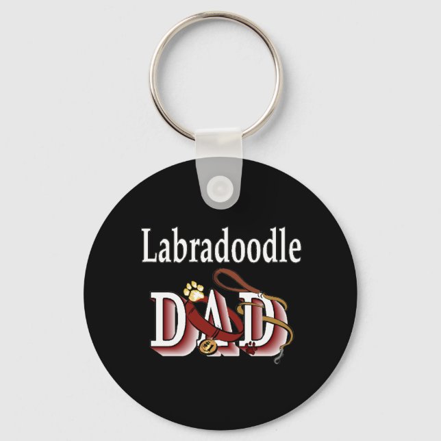 labradoodle dad Keychain (Front)