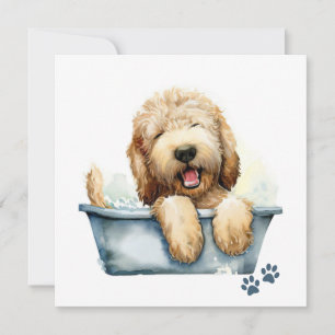 Labradoodle Dog Card