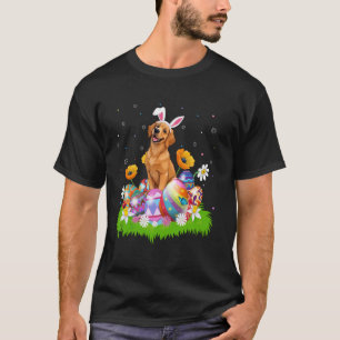 Labradoodle Dog Easter Egg Hunt Bunny Ear Easter S T-Shirt