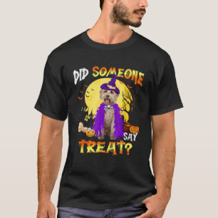 Labradoodle Dog Halloween Did Someone Say Treat T T-Shirt