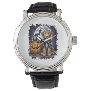 Labradoodle Dog Halloween Square Watch