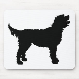 Labradoodle Dog (in black) Mouse Mat