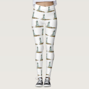 Labradoodle Dog In Leaves Women's Leggings