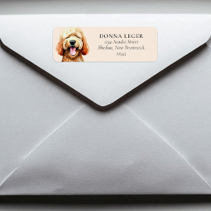 Labradoodle Dog Personalised Address