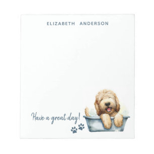 Labradoodle Dog Personalised Notepad
