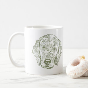 Labradoodle Dog Personalized Hand Drawing Coffee Mug