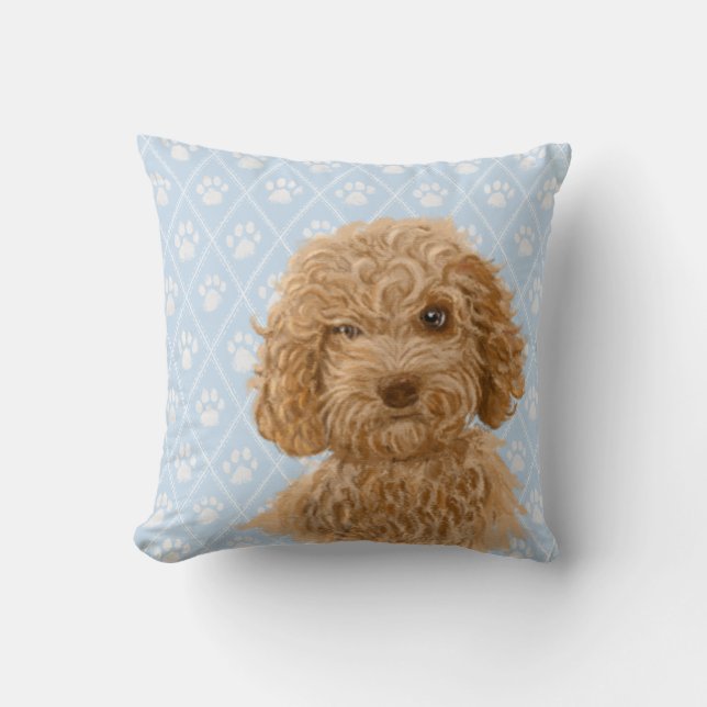 Labradoodle Dog Pillow / Labradoodle Love (Front)