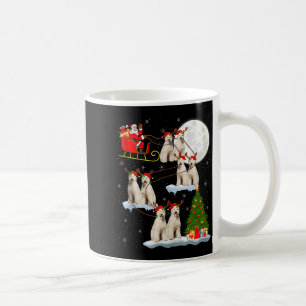 Labradoodle Dog Santa Sleigh Flying Funny Magical  Coffee Mug