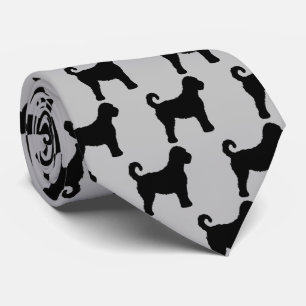Labradoodle Dog Silhouette Tie