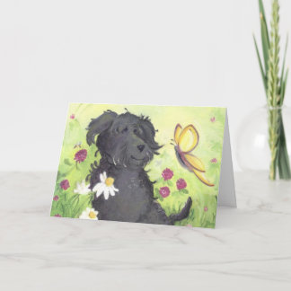 Labradoodle Doodle Dog / Thank You Card